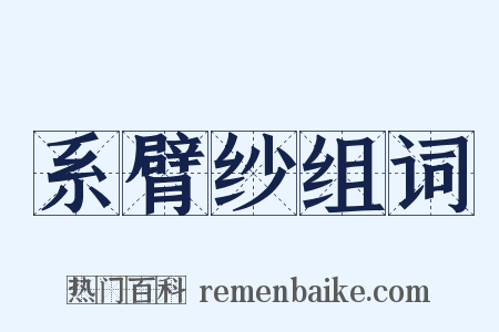 系臂纱组词是什么意思的图片